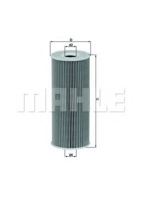 

Масляный фильтр Mahle Knecht OX143D