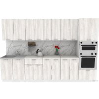 Готовая кухня ЭлиГард Lion 3.2 (сосна каньон/королевский опал)