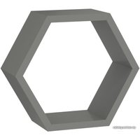 Полка Domax FHS 300 Hexagonal Shelf SZ / 67702 300x260x115x18 (серый)