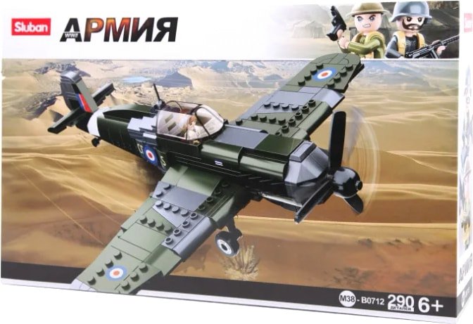 

Конструктор Sluban Армия M38-B0712 Вооруженные силы Истребитель