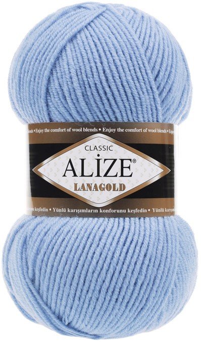 

Пряжа для вязания Alize Lanagold 40 (240 м, голубой)