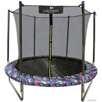 Батут Calviano Smile 252 см-8FT INSIDE с внутренней сеткой складной