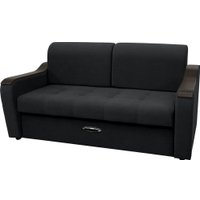 Диван Сириус Лидер-3 ППУ 185x110 (Eva 11 велюр черный)