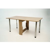 Стол-книга Stoloff Мечта 1600x850 (дуб сонома, опоры вкручиваемые, углы прямые без роликов и ручек)