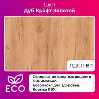 Кухонный стол Mio Tesoro Tako Lite 92x66 (дуб крафт золотой/черный)