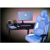 Игровое (геймерское) кресло Thermaltake V Comfort (синий/белый)