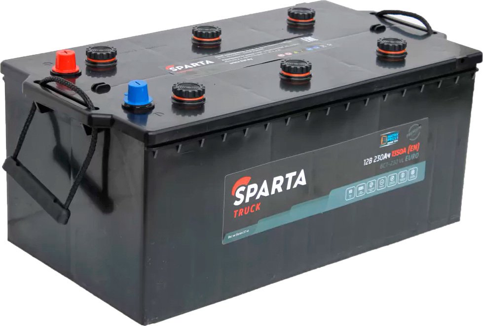 

Автомобильный аккумулятор Sparta 6СТ-230 Евро 3 1350A (50 А·ч)