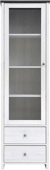 

Шкаф-витрина Black Red White Коен REG1W2S (ясень снежный/сосна натуральная)