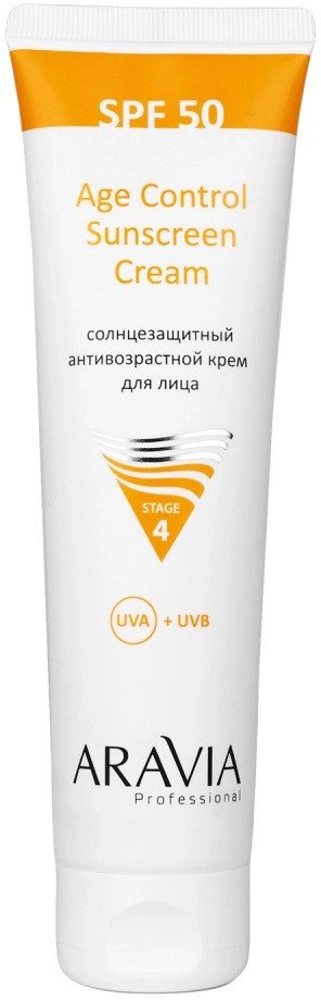 

Крем солнцезащитный Aravia Professional Age Control Sunscreen Cream SPF50 (100 мл)