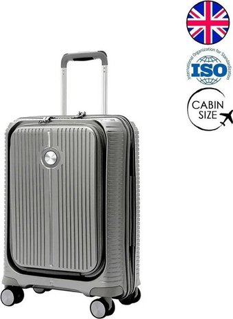 Чемодан-спиннер Verage Rome Business 19006 WP-S+ 55 см (хакки металлик)