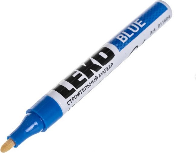 

Набор маркеров строительных Lekon С нитроэмалью 4мм 11604.21 (12 шт, синий)