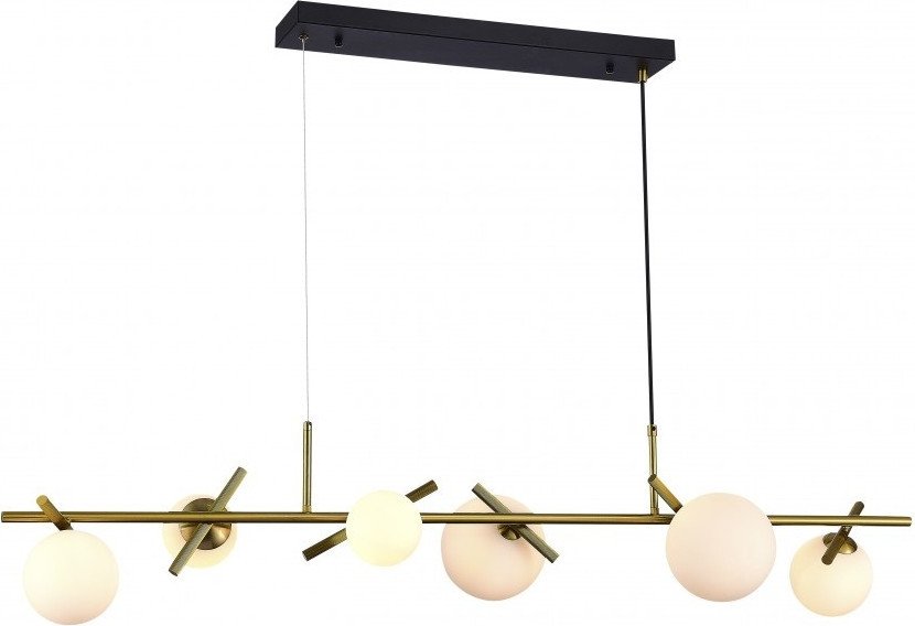 Подвесная люстра iLamp Golden 2134-6L BR+MBK