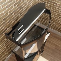 Аквариум Hydroterra Gloria 70 л без тумбы (черный)