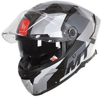 Мотошлем MT Helmets Thunder 4 SV Fade B2 (S, глянцевый серый)