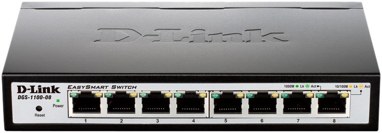 

Настраиваемый коммутатор D-Link DGS-1100-08/A1A