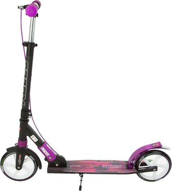 Двухколесный подростковый самокат Roces 200 (черный/фиолетовый)