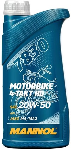 Моторное масло Mannol Motorbike 4-Takt HD 20W-50 1л