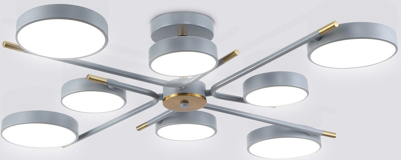 

Подвесная люстра Ambrella FL516339/8 GR/CP (серый/медь)