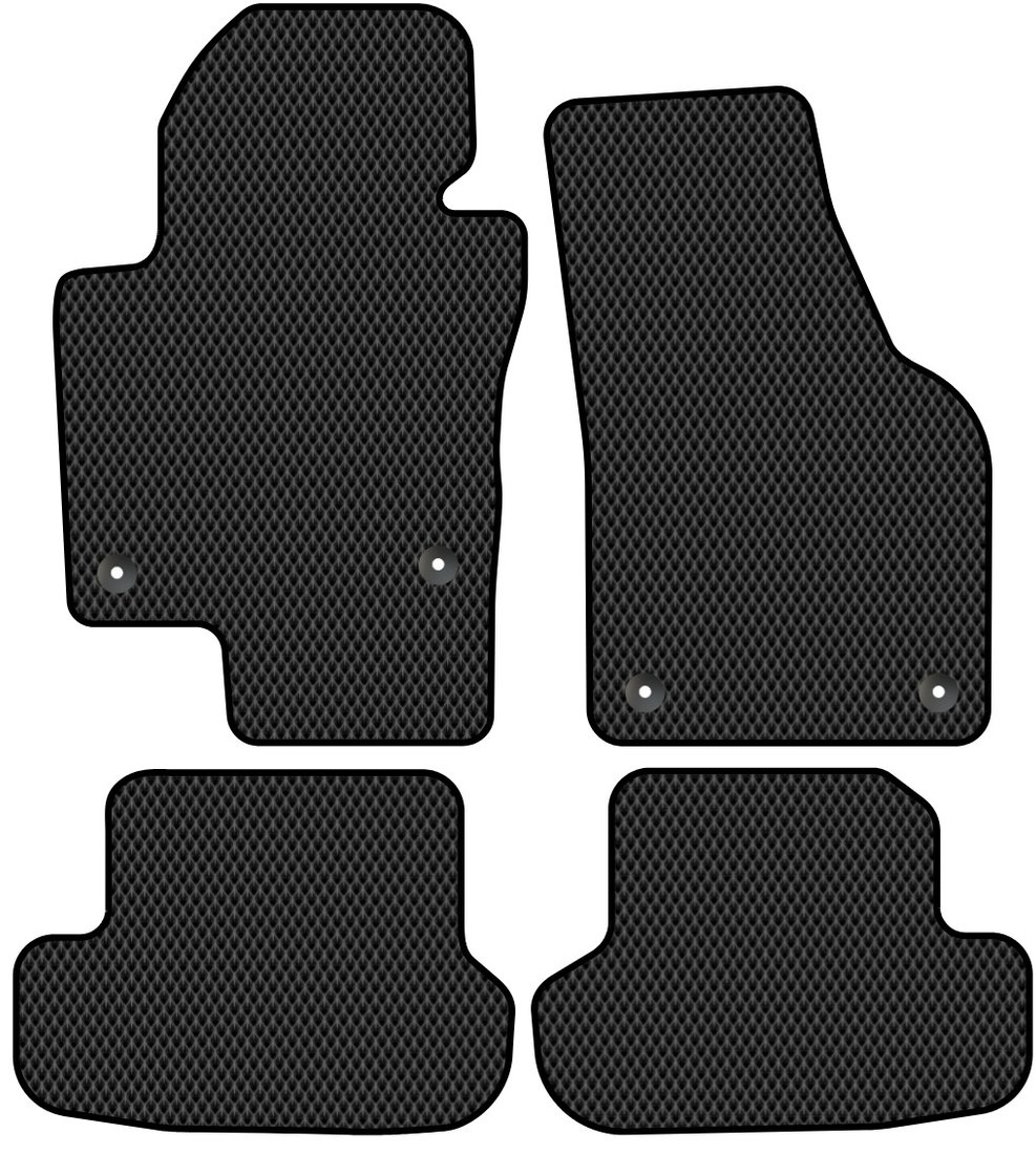 

Комплект ковриков для авто Alicosta Volkswagen Beetle II (хэтчбек 5 дв / 5C1) 2011 - 2016 (черный, ромб)