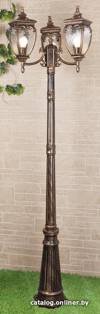 Фонарный столб Elektrostandard Andromeda F/3 GLYF-8024F/3 (черное золото)