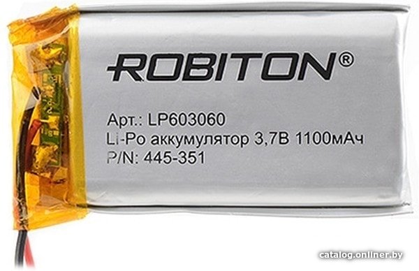 

Аккумулятор Robiton LP603060 1100mAh 1 шт