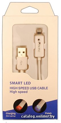 Кабель M-acs Iphone 6 (smart led с индикацией)