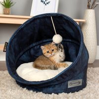 Лежак Scruffs Kensington Cat Cave 661808 (синий)