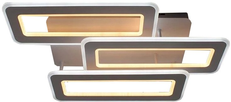 

Припотолочная люстра Estares Triplex Double 110W 3L-APP-650x370X140-WHITE/WHITE-220-IP20