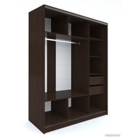 Шкаф-купе Евва 176 VG.05 АЭП ШК.3 03 (венге/зеркало/венге глянец) в Бресте