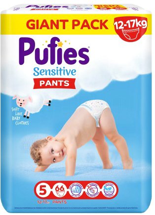 

Трусики-подгузники Pufies Sensitive Junior 5 (66 шт)