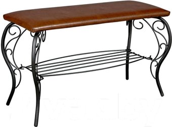 Банкетка Sheffilton Грация 685 коричневый/черный муар