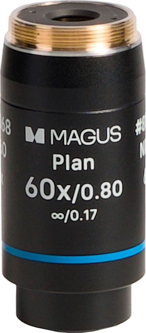 Объектив Magus 60PL60 Plan 60х/0.80 ∞/0.17 H60 мм 85068
