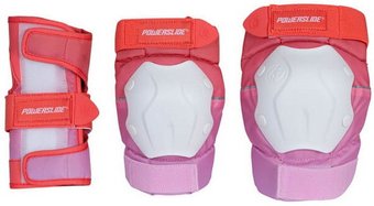 Комплект защиты Powerslide Standard Women Set 903296 (красный/розовый, L)