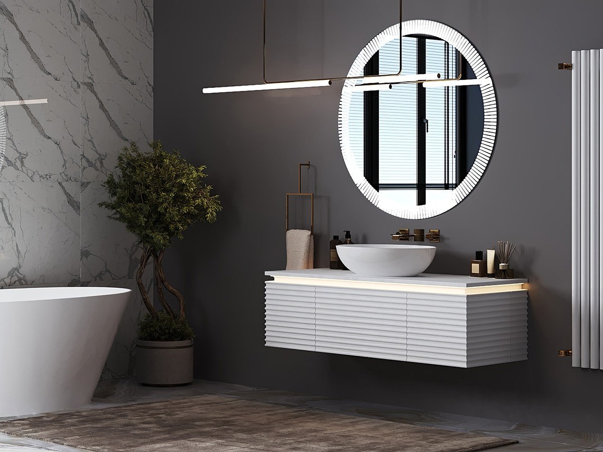 

Belux Тумба под умывальник Belux Дубай НП 132 (18, белый матовый)