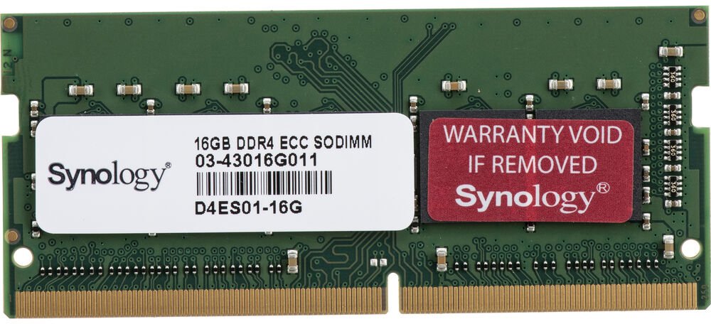 

Оперативная память Synology 16ГБ DDR4 SODIMM D4ES01-16G