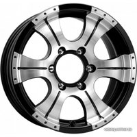 Литые диски K&K Байконур 15x7" 5x139.7мм DIA 108.5мм ET 20мм Алмаз черный
