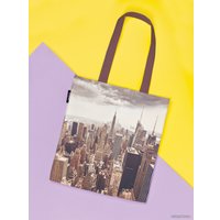 Сумка шоппер JoyArty Городская панорама ткань под лен bsh_54071