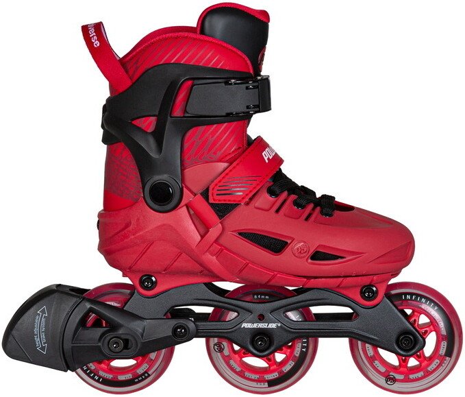 Роликовые коньки Powerslide Phuzion Universe 3 колеса (р. 29-32, красный)