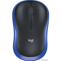 Мышь Logitech M186 (черный/синий)