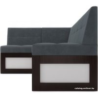 Угловой диван Мебель-АРС Нотис левый 207x82x132 (велюр серо-синий HB-178 26)