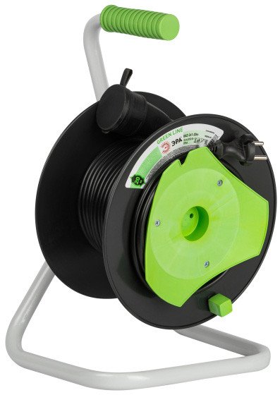 Удлинитель на катушке ЭРА GREEN LINE GAZ-2x1-20m Б0065120
