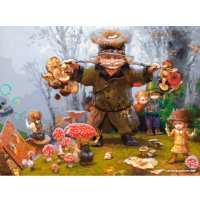 Картина по номерам Белоснежка Веселые грибники 953-AS