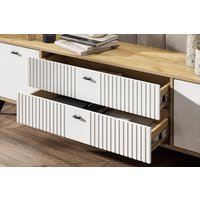 Тумба SV-Мебель МС Милан К (дуб золотой/белый матовый)