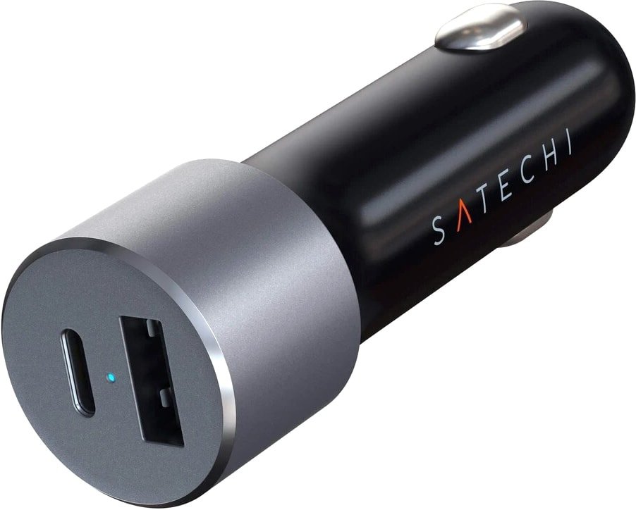 

Автомобильное зарядное Satechi 72W Type-C PD Car Charger (серый космос)