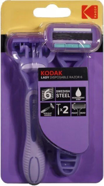 

Бритвенный станок Kodak Disposable Razor Lady 6 CAT 30419988 /48 (2 шт)