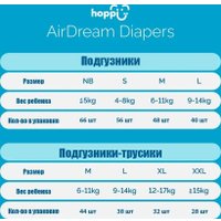 Подгузники Hoppi AirDream M 6-11кг HB-028-M (48шт)