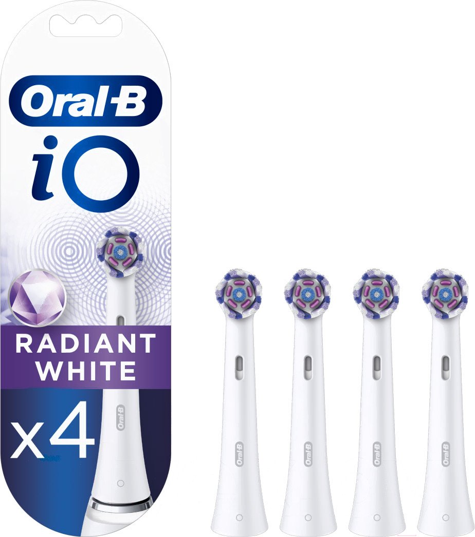 

Сменная насадка Oral-B iO Radiant (4 шт, белый)