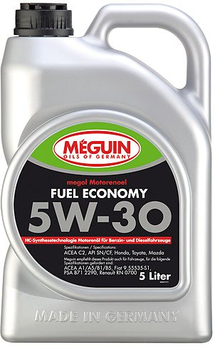 

Моторное масло Meguin Fuel Economy 5W-30 5л