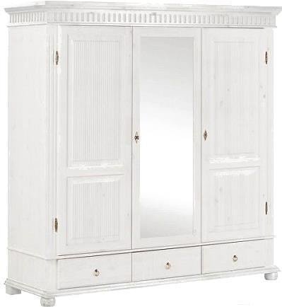 

Шкаф распашной ММЦ Хельсинки 3SPGTM (белый воск)