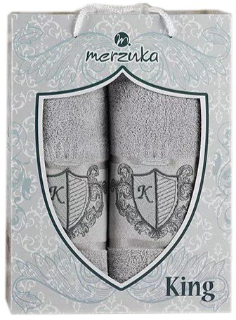 

Набор полотенец Merzuka 50x90/70x140 10544 (серый)